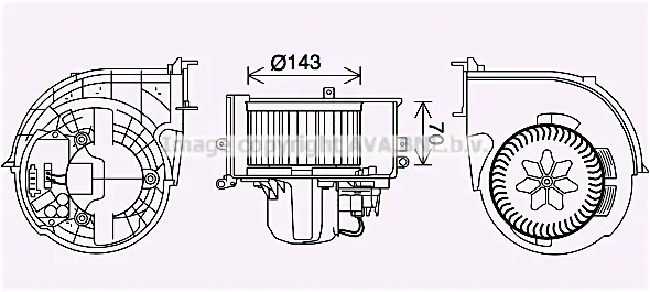 Вентилатор вътрешно пространство AVA QUALITY COOLING