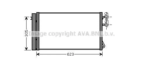 Кондензатор, климатизация AVA QUALITY COOLING