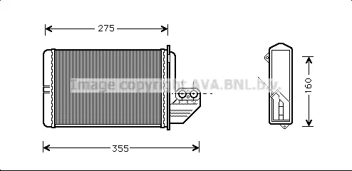 Топлообменник, отопление на вътрешното пространство AVA QUALITY COOLING