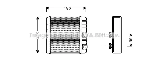 Топлообменник, отопление на вътрешното пространство AVA QUALITY COOLING