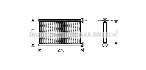 Топлообменник, отопление на вътрешното пространство AVA QUALITY COOLING