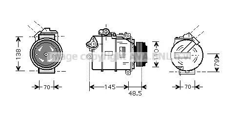 Компресор, климатизация AVA QUALITY COOLING
