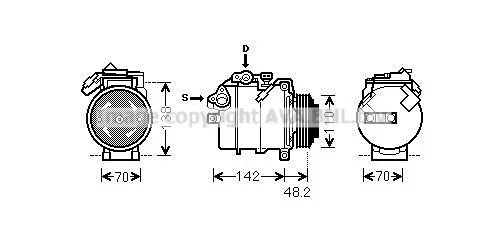 Компресор, климатизация AVA QUALITY COOLING