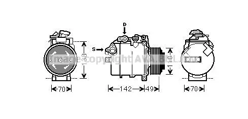 Компресор, климатизация AVA QUALITY COOLING