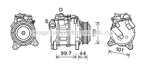 Компресор, климатизация AVA QUALITY COOLING