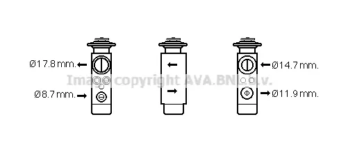 Разширителен клапан, климатизация AVA QUALITY COOLING