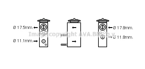 Разширителен клапан, климатизация AVA QUALITY COOLING
