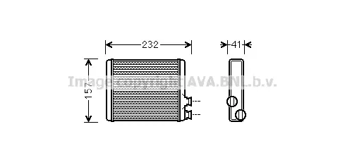 Топлообменник, отопление на вътрешното пространство AVA QUALITY COOLING