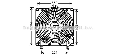 Вентилатор, охлаждане на двигателя AVA QUALITY COOLING