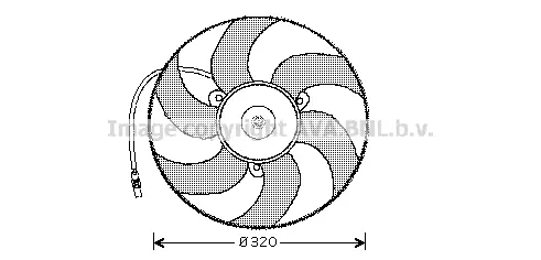Вентилатор, охлаждане на двигателя AVA QUALITY COOLING