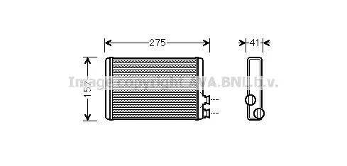Топлообменник, отопление на вътрешното пространство AVA QUALITY COOLING
