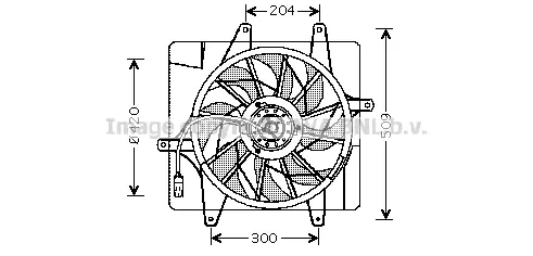 Вентилатор, охлаждане на двигателя AVA QUALITY COOLING