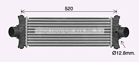 Интеркулер (охладител за въздуха на турбината) AVA QUALITY COOLING