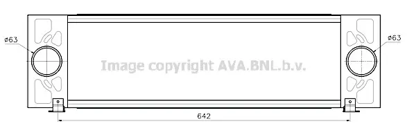 Интеркулер (охладител за въздуха на турбината) AVA QUALITY COOLING