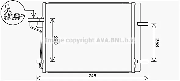 Кондензатор, климатизация AVA QUALITY COOLING