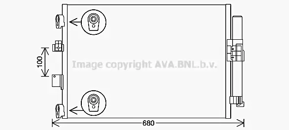 Кондензатор, климатизация AVA QUALITY COOLING