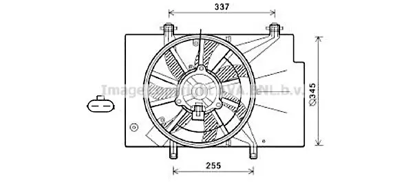 Вентилатор, охлаждане на двигателя AVA QUALITY COOLING