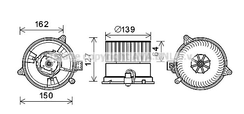Вентилатор вътрешно пространство AVA QUALITY COOLING
