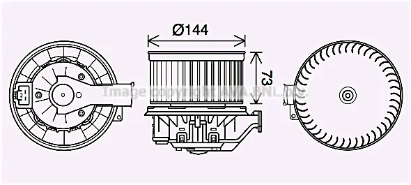Вентилатор вътрешно пространство AVA QUALITY COOLING