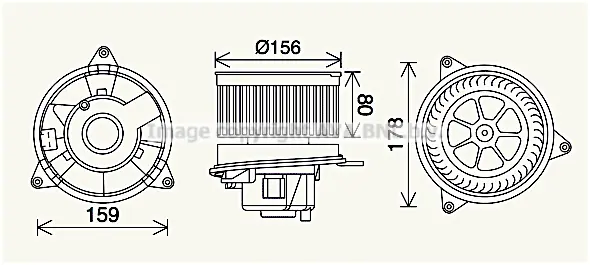 Вентилатор вътрешно пространство AVA QUALITY COOLING