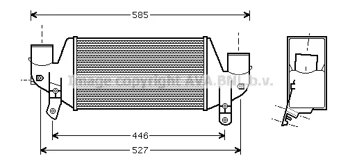 Интеркулер (охладител за въздуха на турбината) AVA QUALITY COOLING