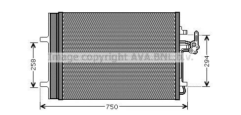 Кондензатор, климатизация AVA QUALITY COOLING