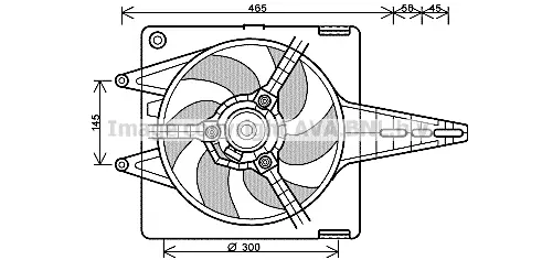 Вентилатор, охлаждане на двигателя AVA QUALITY COOLING