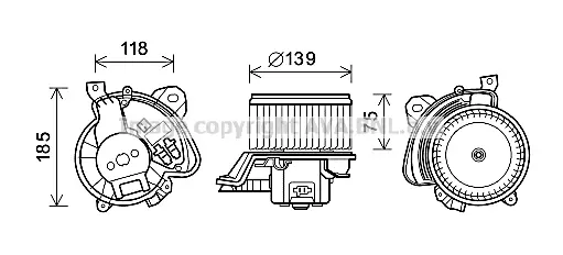 Вентилатор вътрешно пространство AVA QUALITY COOLING