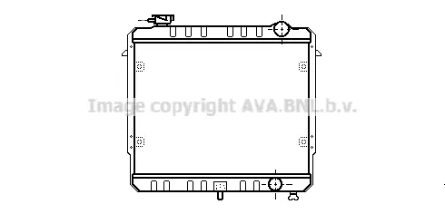 Радиатор, охлаждане на двигателя AVA QUALITY COOLING