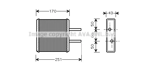 Топлообменник, отопление на вътрешното пространство AVA QUALITY COOLING