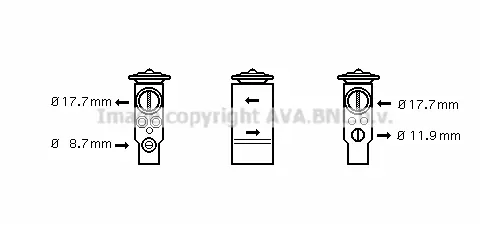 Разширителен клапан, климатизация AVA QUALITY COOLING