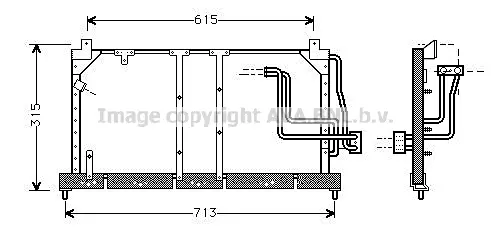 Кондензатор, климатизация AVA QUALITY COOLING
