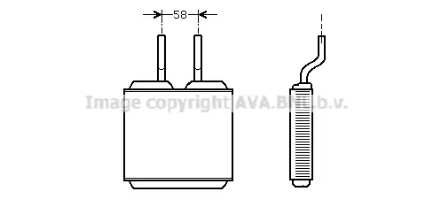 Топлообменник, отопление на вътрешното пространство AVA QUALITY COOLING