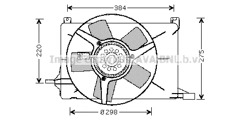 Вентилатор, охлаждане на двигателя AVA QUALITY COOLING