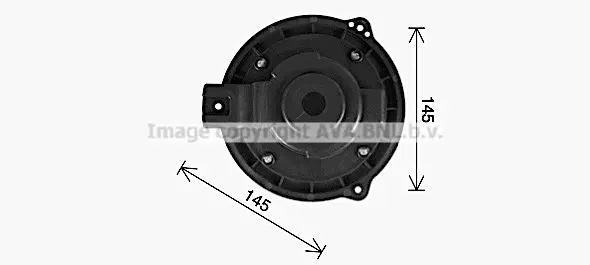 Вентилатор вътрешно пространство AVA QUALITY COOLING