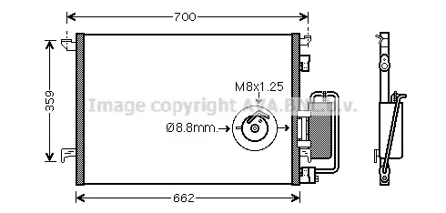 Кондензатор, климатизация AVA QUALITY COOLING