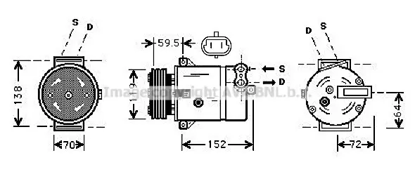 Компресор, климатизация AVA QUALITY COOLING