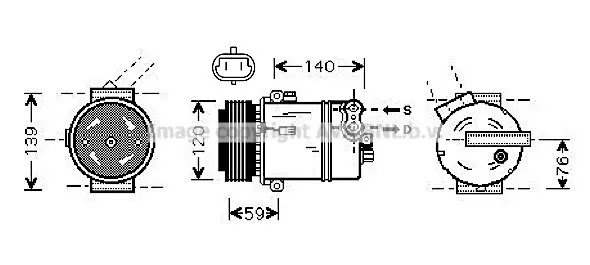 Компресор, климатизация AVA QUALITY COOLING