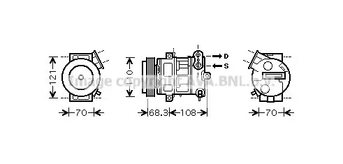 Компресор, климатизация AVA QUALITY COOLING