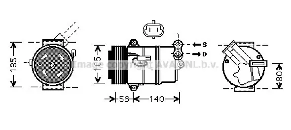 Компресор, климатизация AVA QUALITY COOLING