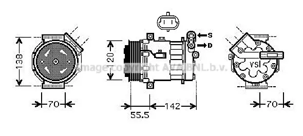 Компресор, климатизация AVA QUALITY COOLING