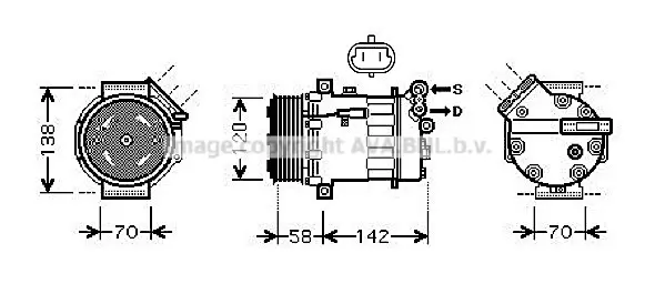 Компресор, климатизация AVA QUALITY COOLING