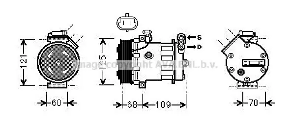 Компресор, климатизация AVA QUALITY COOLING