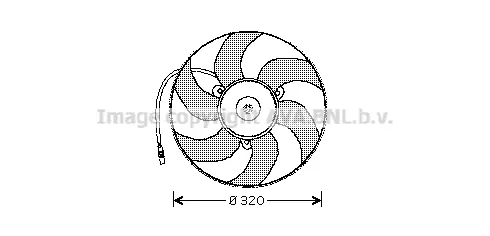 Вентилатор, охлаждане на двигателя AVA QUALITY COOLING