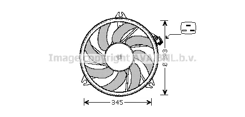 Вентилатор, охлаждане на двигателя AVA QUALITY COOLING