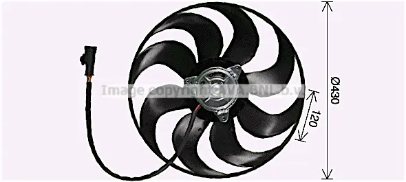 Вентилатор, охлаждане на двигателя AVA QUALITY COOLING