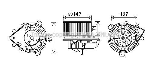 Вентилатор вътрешно пространство AVA QUALITY COOLING