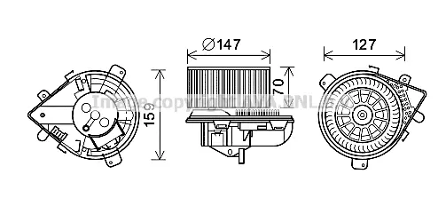 Вентилатор вътрешно пространство AVA QUALITY COOLING