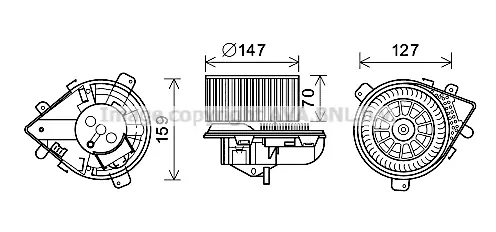 Вентилатор вътрешно пространство AVA QUALITY COOLING