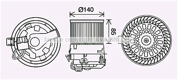 Вентилатор вътрешно пространство AVA QUALITY COOLING